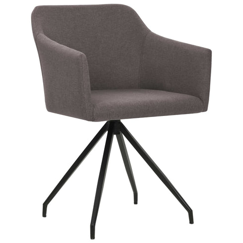 Swen Studio -  Swivel Dining Chairs 6 pcs Taupe Fabric (UK/IE/FI/NO only) (3x331515)